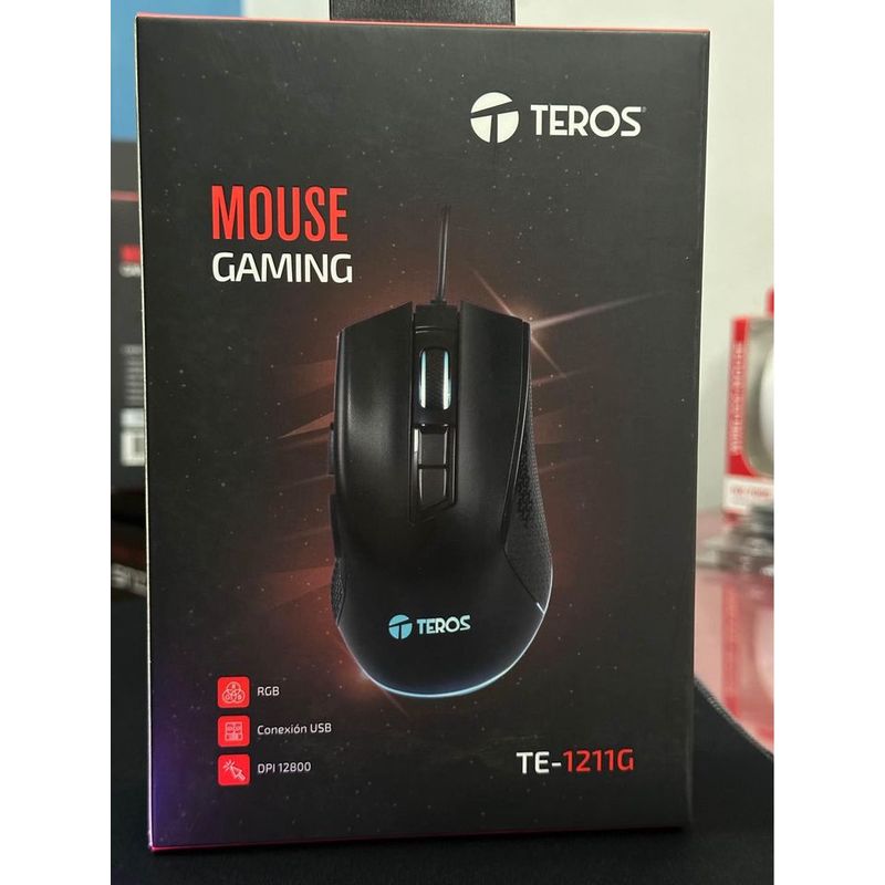 TEROS - Mouse gamer Teros TE-1211G mouse para juegos con cable
