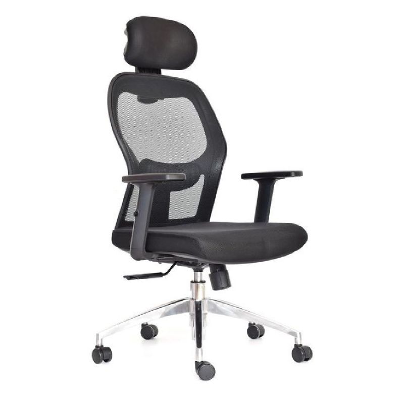 MOBELART - Silla de Oficina Presidente Noruega BC Ergonómica Negro möbelArt