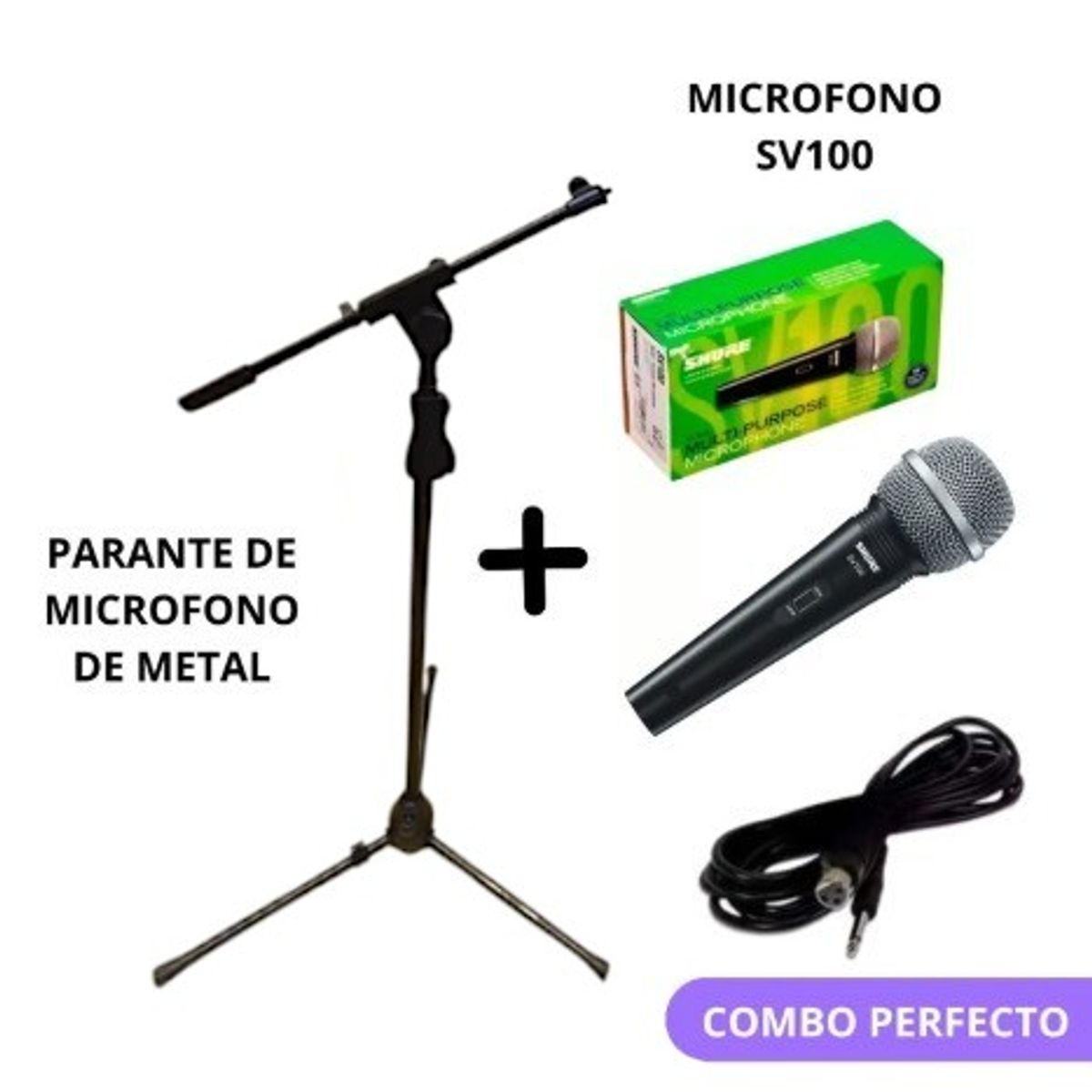 SHURE - Microfono SHURE SV100 + Parante de microfono BARRT