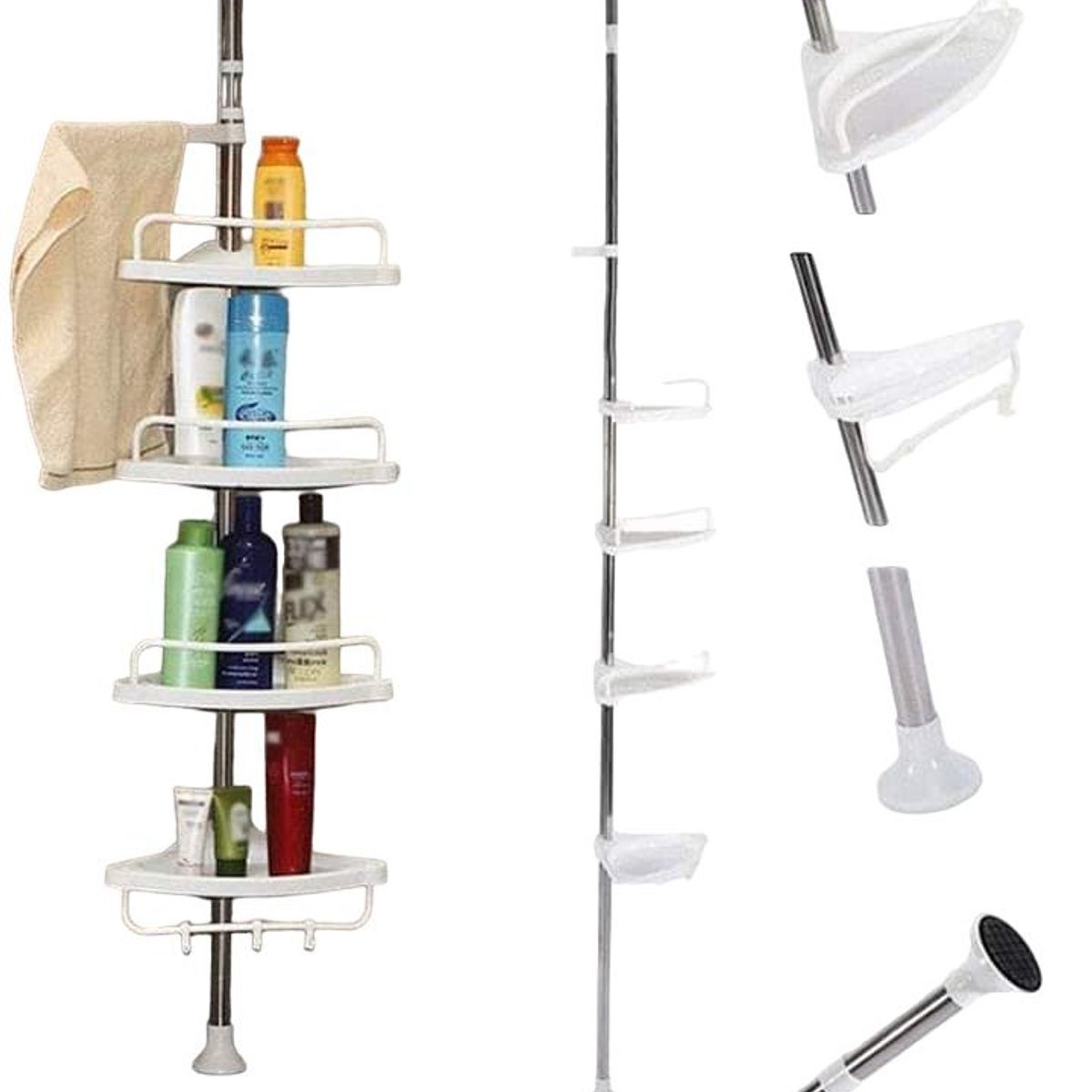 GENERICO - BAÑO AJUSTABLE CON ESTANTE DE ESQUINA MÚLTIPLE - 320 CM