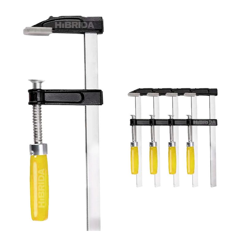IMPORTADO MC - PRENSAS SARGENTO X4 ABRAZADERA 50X100MM CARPINTERO TIPO F - COMBO