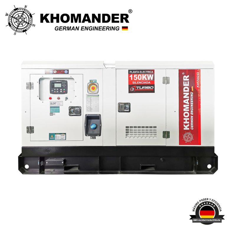 KHOMANDER - GENERADOR PETROLERO ENCAPSULADO 150KW TRIFASICO - KHOMANDER