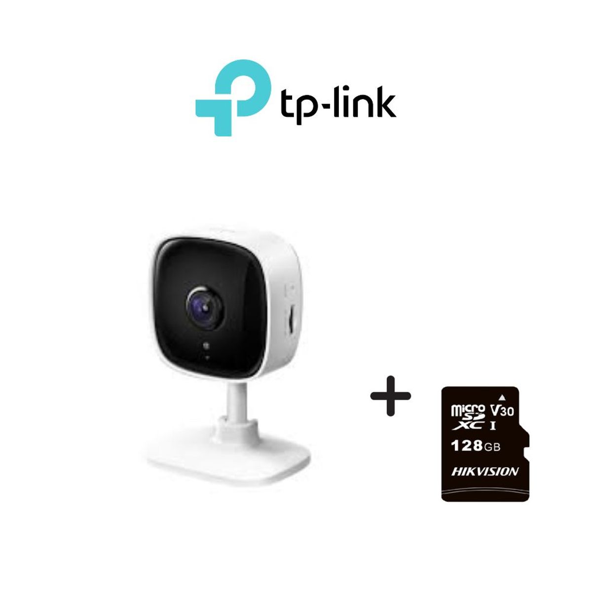 TP LINK - Cámara de seguridad wifi 2K para interiores Tapo-C110 + SD 128 GB - Tp-Link