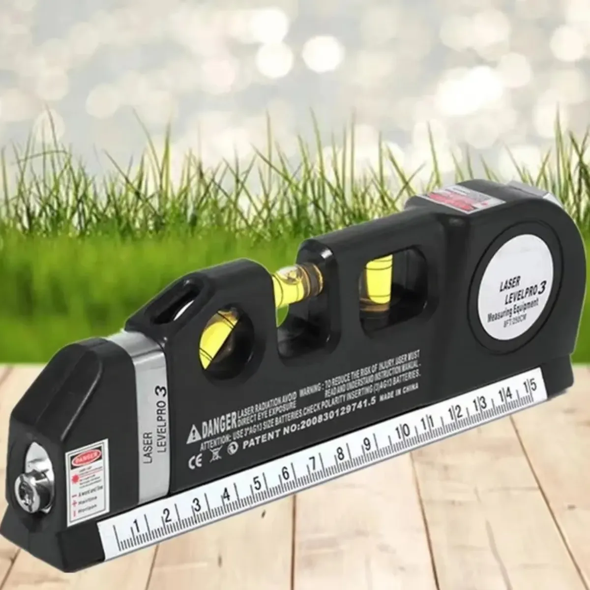 GENERICO - HERRAMIENTA DE MEDICIÓN DE NIVEL LÁSER, DISPOSITIVO MULTIUSOS, 2,5 M