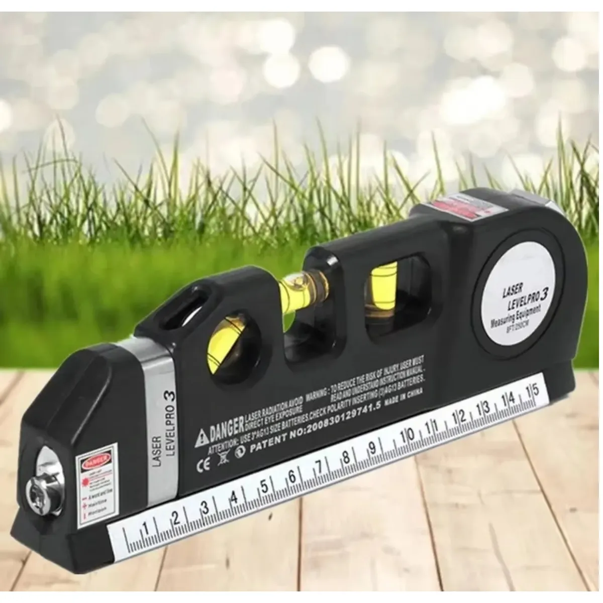 GENERICO - HERRAMIENTA DE MEDICIÓN DE NIVEL LÁSER, DISPOSITIVO MULTIUSOS, 2,5 M