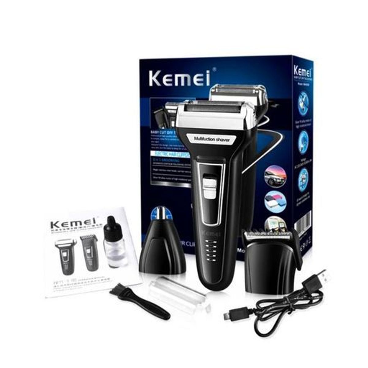 KEMEI - Máquina afeitadora kemei 3 en 1