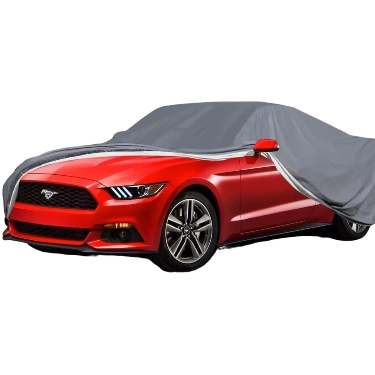 GENERICO - COBERTOR FUNDA PARA AUTO IMPERMEABLE  GRIS - TALLA L