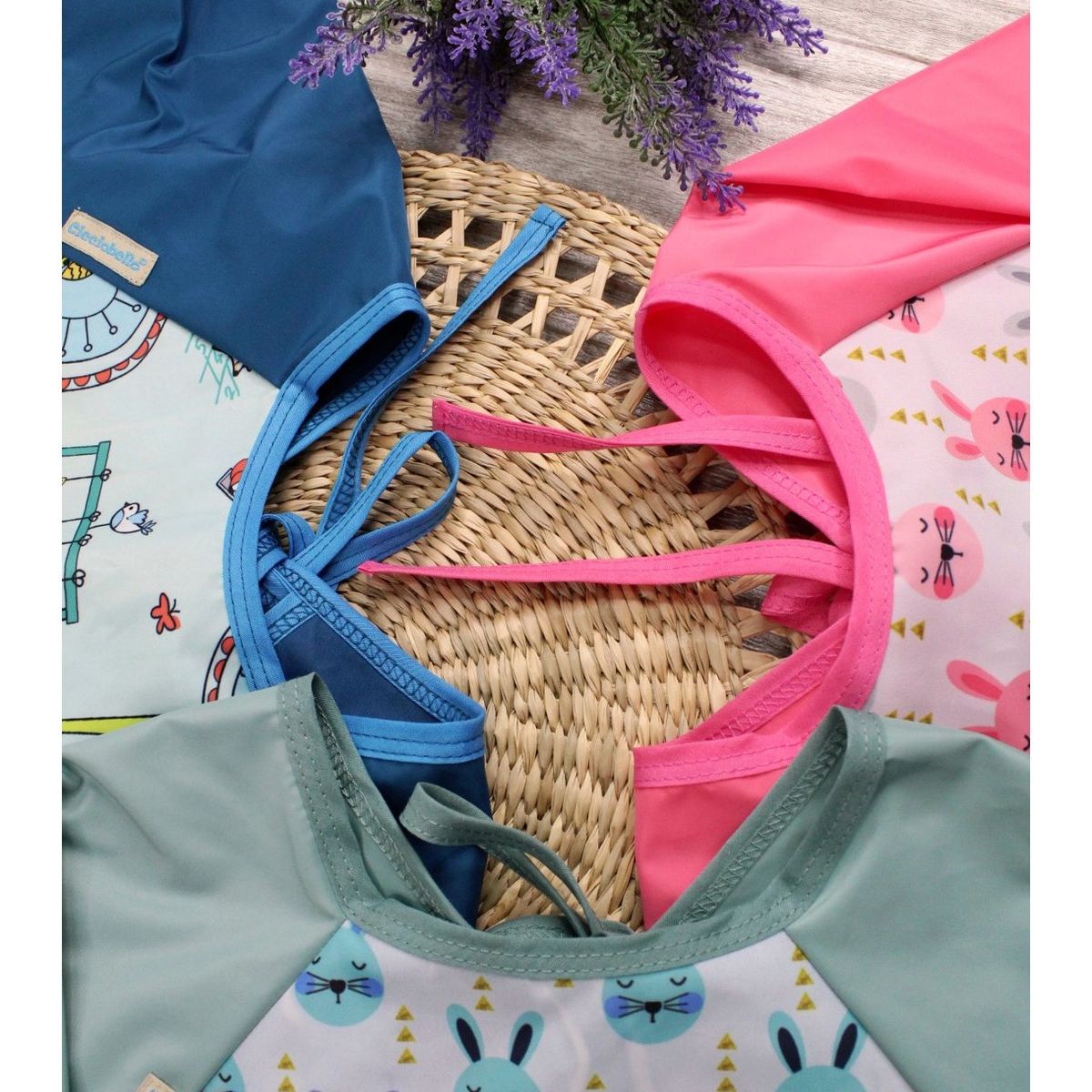 VARIOS - Mandil Babero Verde para Bebé Niño Cicciobello