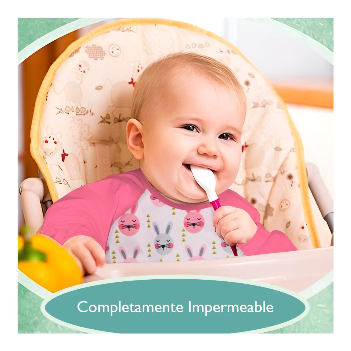 VARIOS - Mandil Babero Rosado para Bebé NIÑA Cicciobello