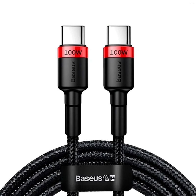BASEUS - Cable Baseus 100w 2m USB C a C Carga Rapida