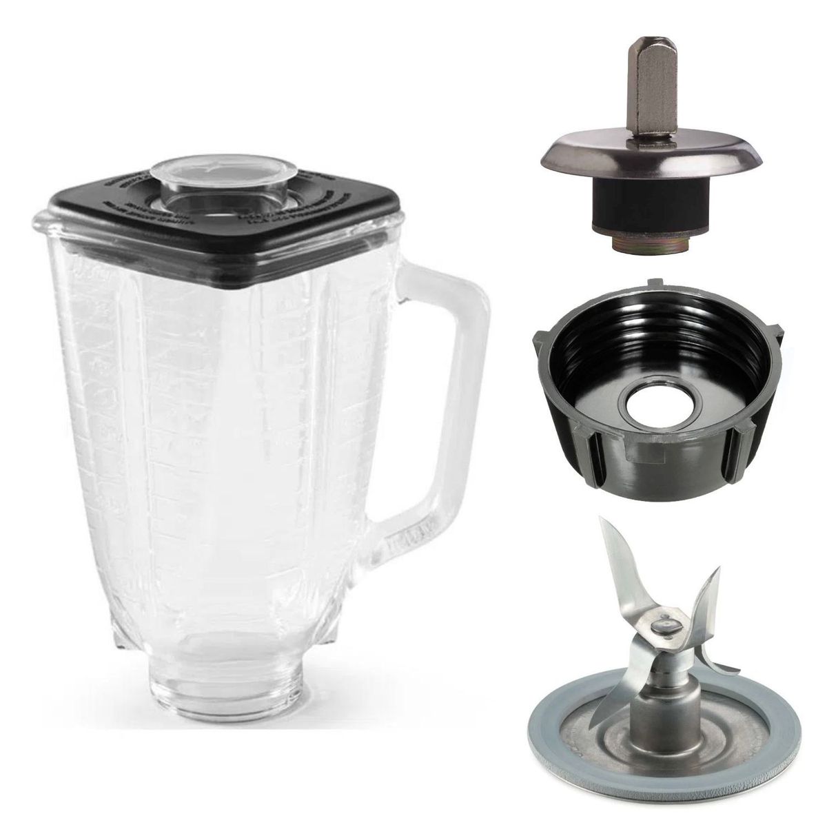 OSTER - Kit Oster PIM + ROSCA + Cuchilla 4 aspas 4961+Vaso + Tapa