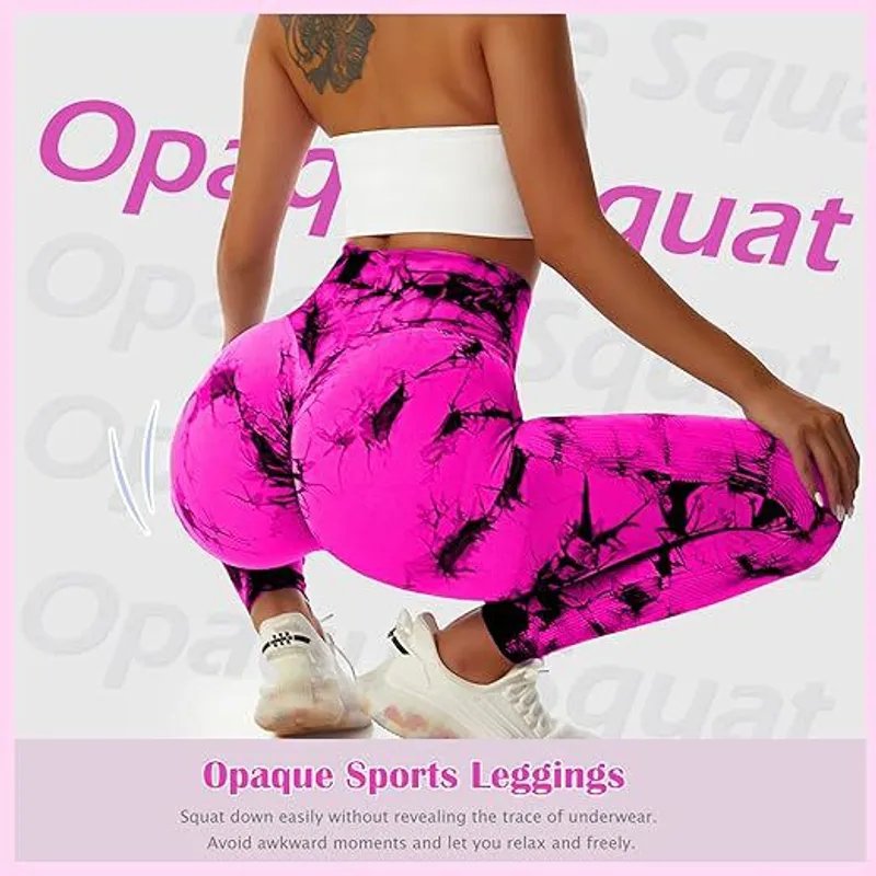 FITNESS - LEGGINS TIE DYE CON EFECTO PUSH UP Triple efecto