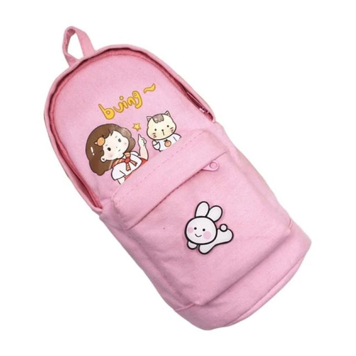 GENERICO - CARTUCHERA BACKPACK KAWAI ROSADO