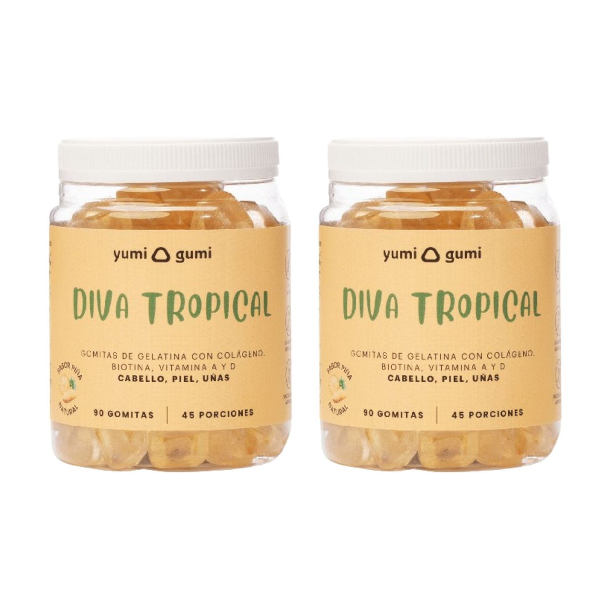 YUMI GUMI - Diva Triopical Gomitas Yumi Gumi 90 Und Piña x2