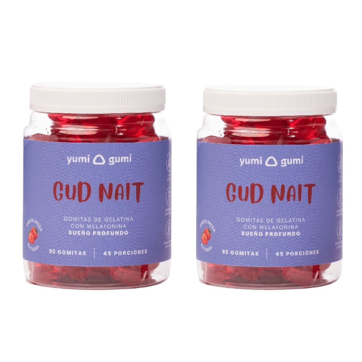 YUMI GUMI - Gud Nait Gomitas Yumi Gumi 90 Und Fresa x2