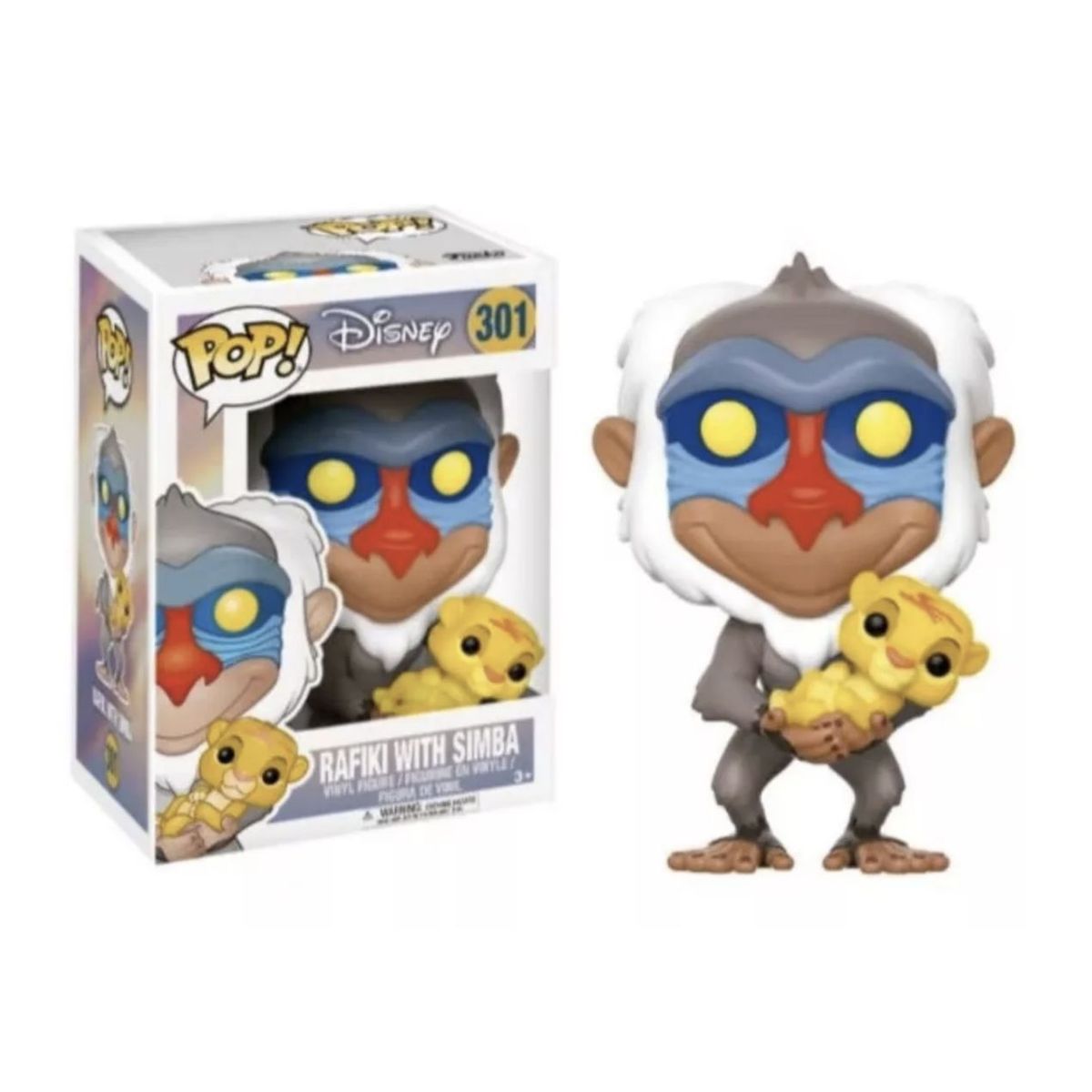 FUNKO - Rafiki Con Simba Funko Pop 301 El Rey Leon Original