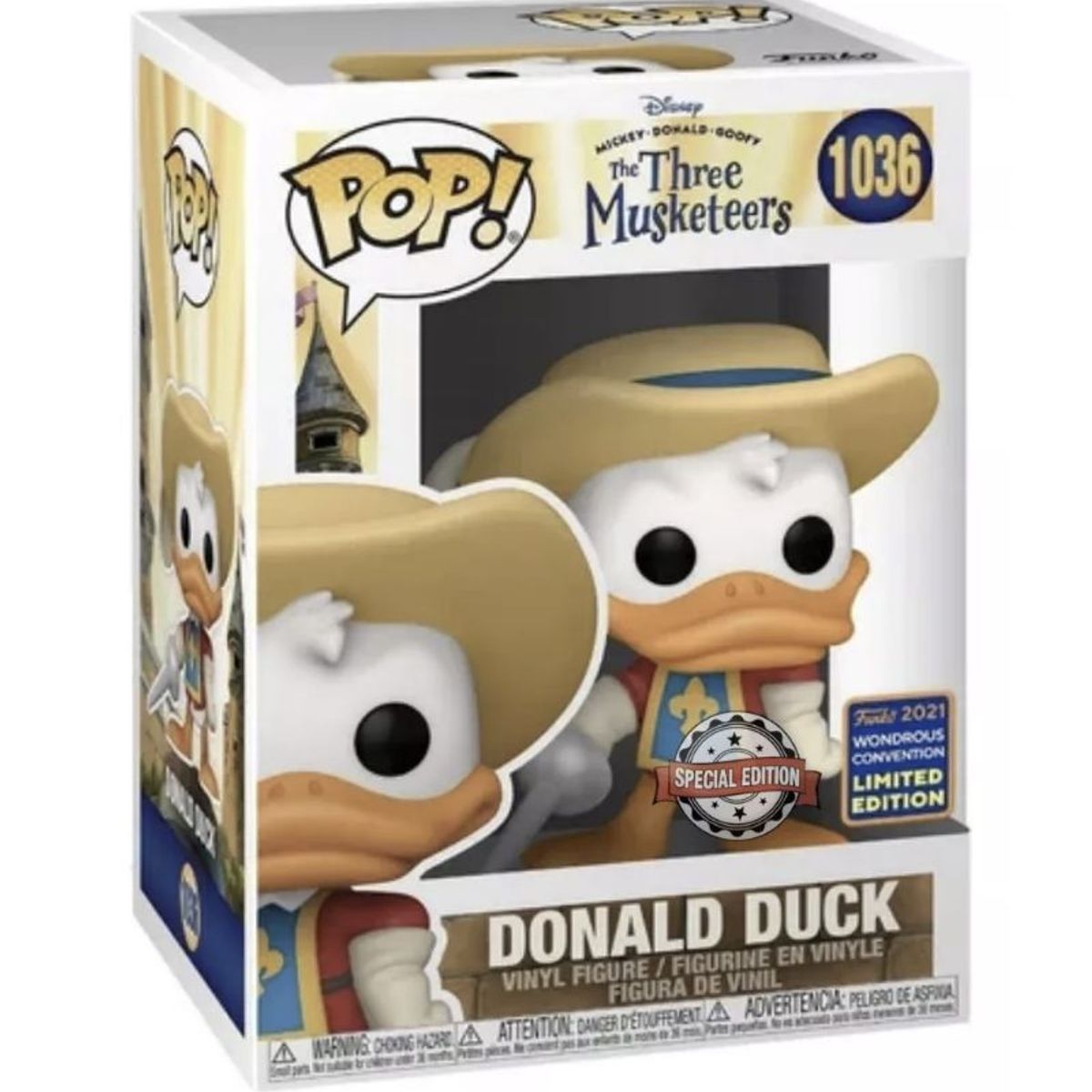 FUNKO - Pato Donald Mosquetero Funko Pop 1036 Exclusivo Disney