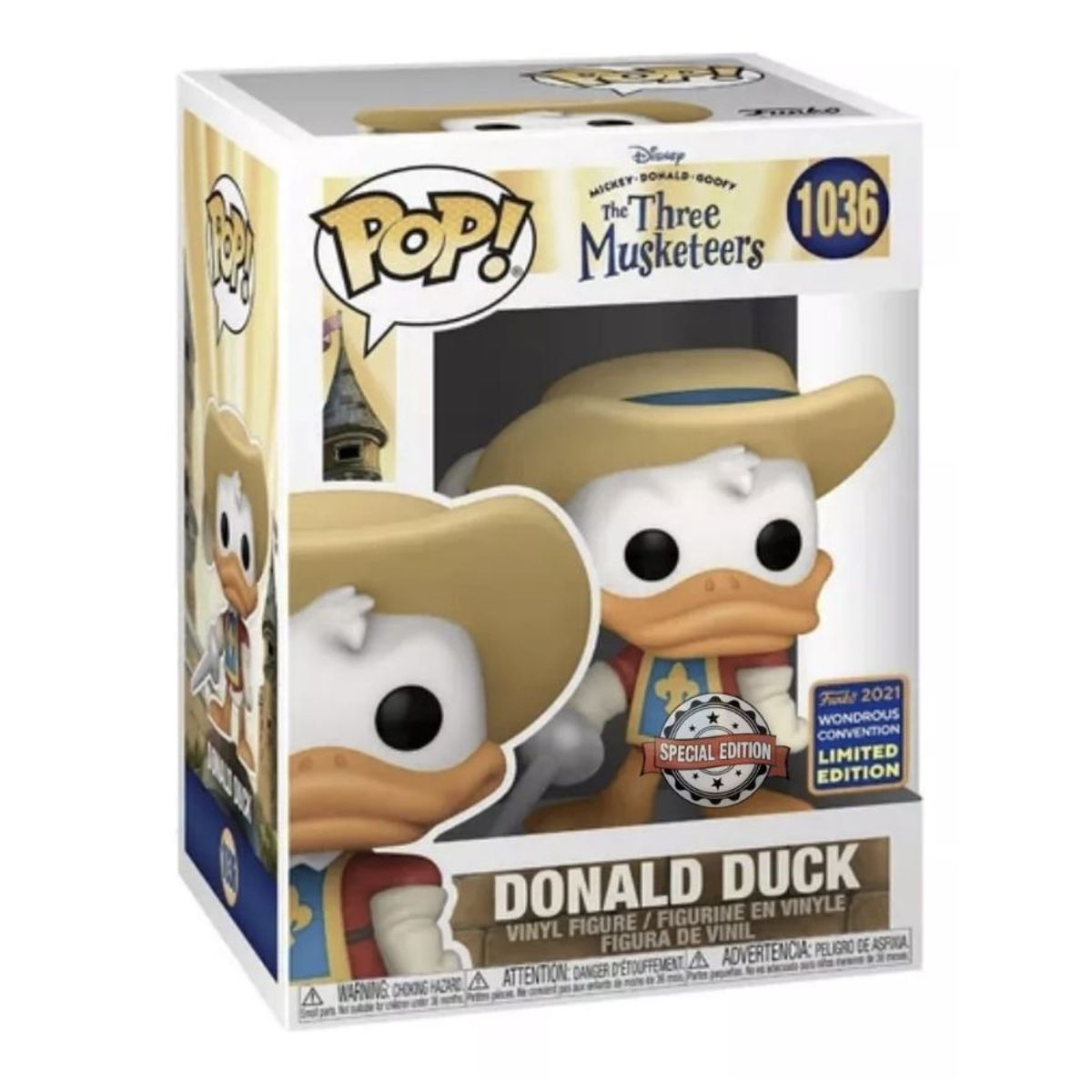 FUNKO - Pato Donald Mosquetero Funko Pop 1036 Exclusivo Disney