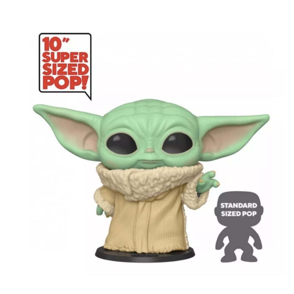 FUNKO - Baby Yoda Grogu Funko Pop 369 Jumbo 10 Pulgadas Mandalorian