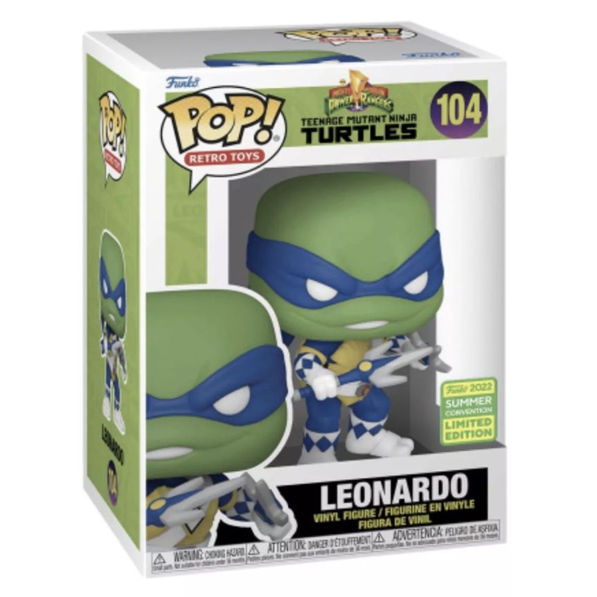 FUNKO - Leonardo Funko Pop 104 Tortugas Ninja Power Ranger