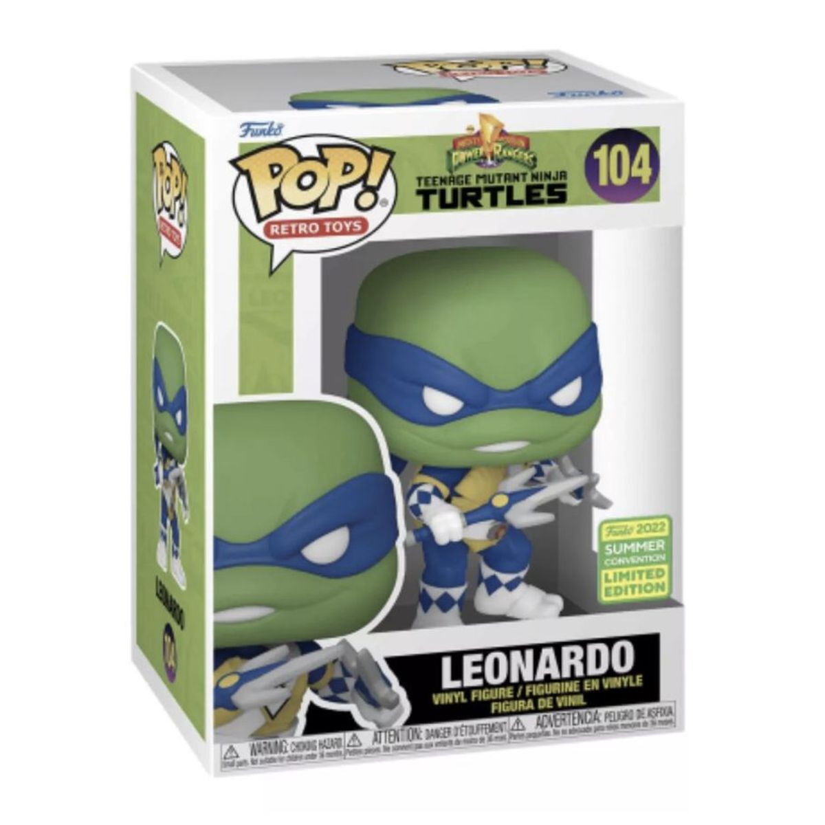 FUNKO - Leonardo Funko Pop 104 Tortugas Ninja Power Ranger
