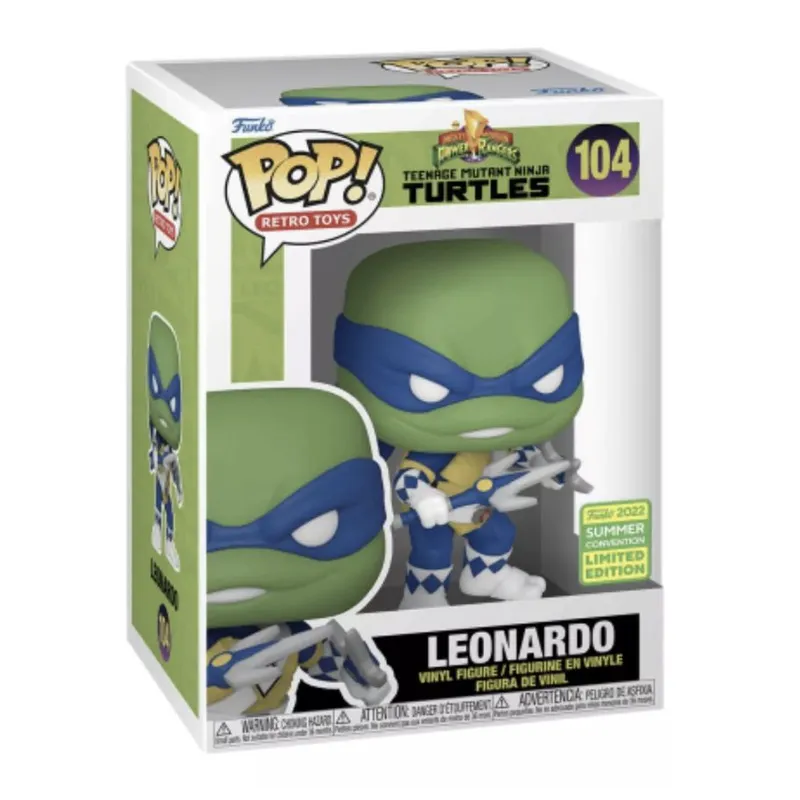 FUNKO - Leonardo Funko Pop 104 Tortugas Ninja Power Ranger