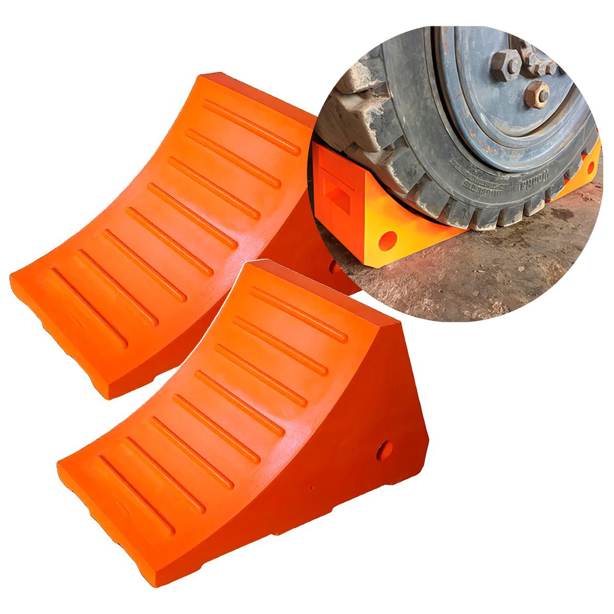 GENERICO - Taco de Seguridad Poliuretano 45TN Naranja