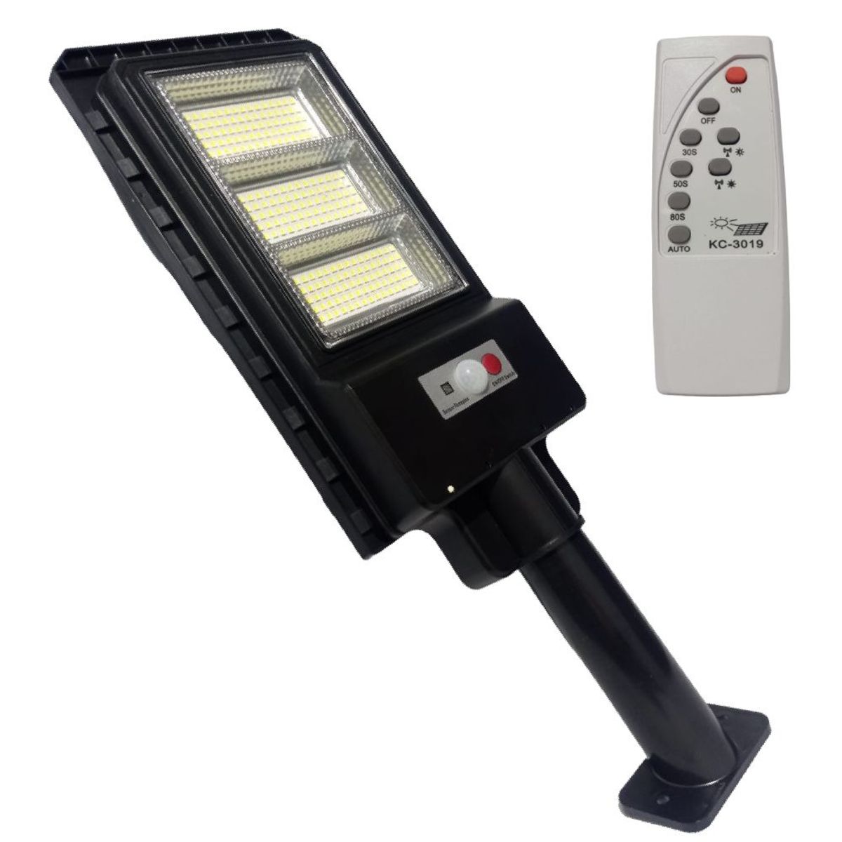 GENERICO - Lampara Reflector Panel Solar Sensor de Movimiento Control Pared