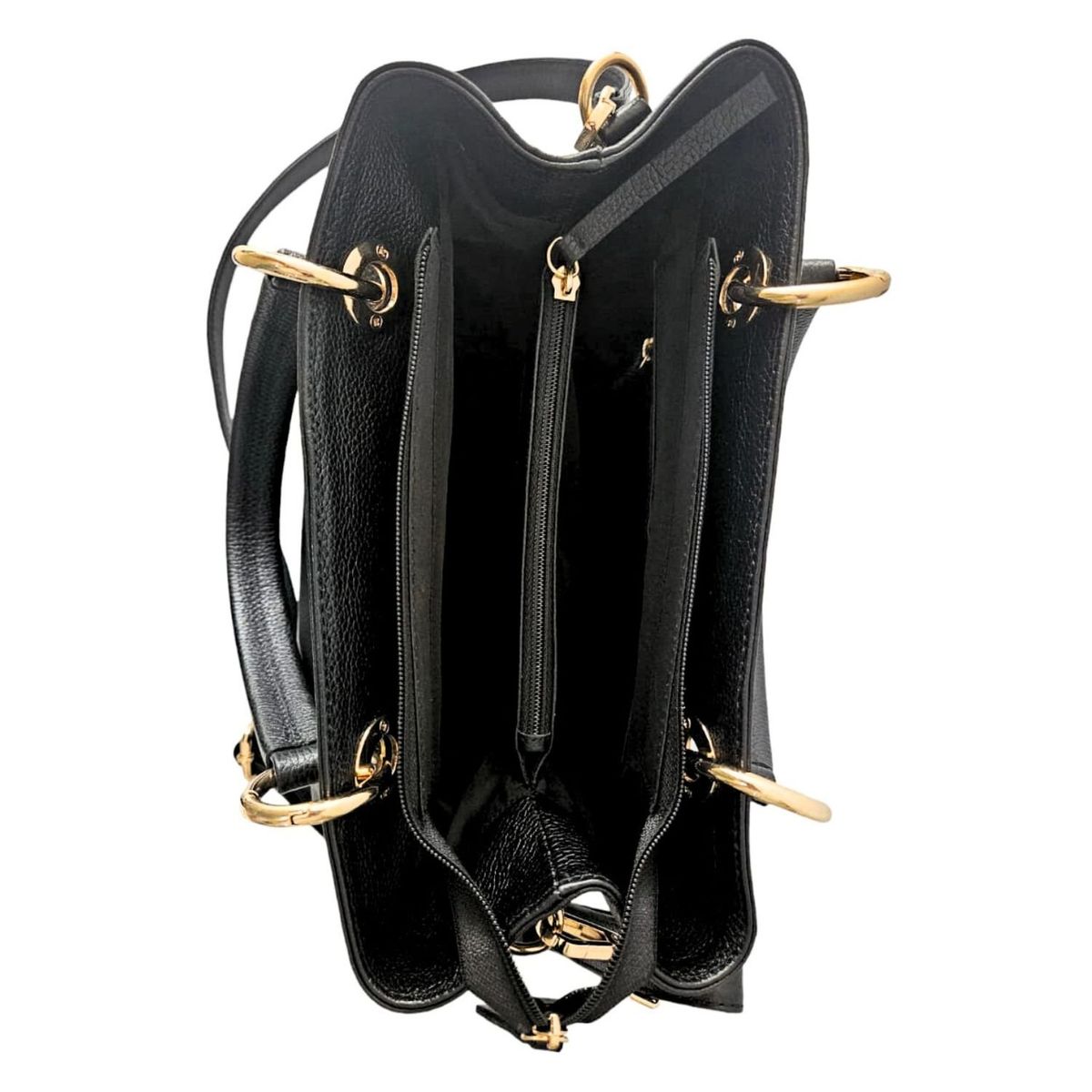 QARA - Cartera de cuero genuino Andrea