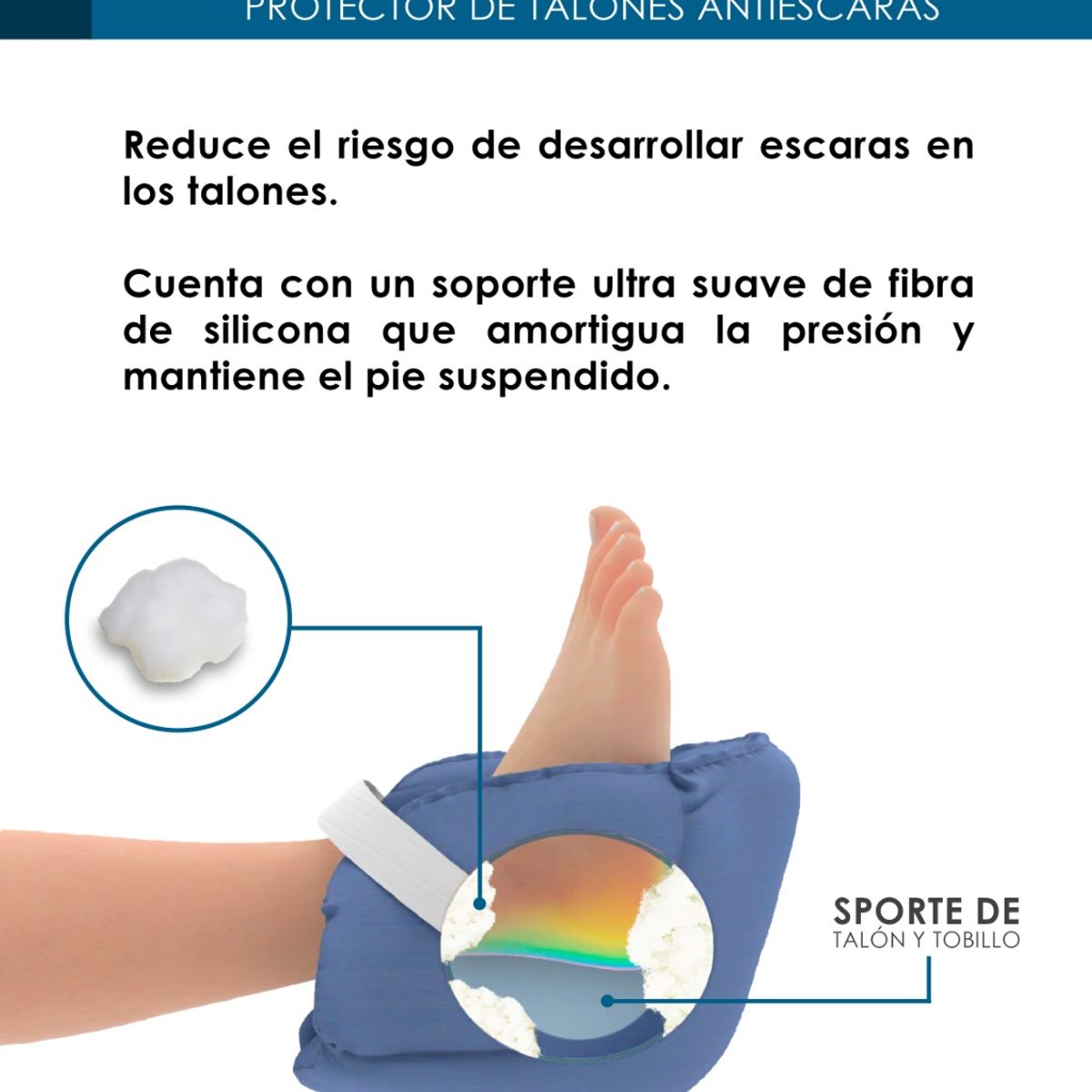 TERAFLEX - TALONERA ANTIESCARAS - PAR COJINES PROTECTOR DE TALONES TERAFLEX