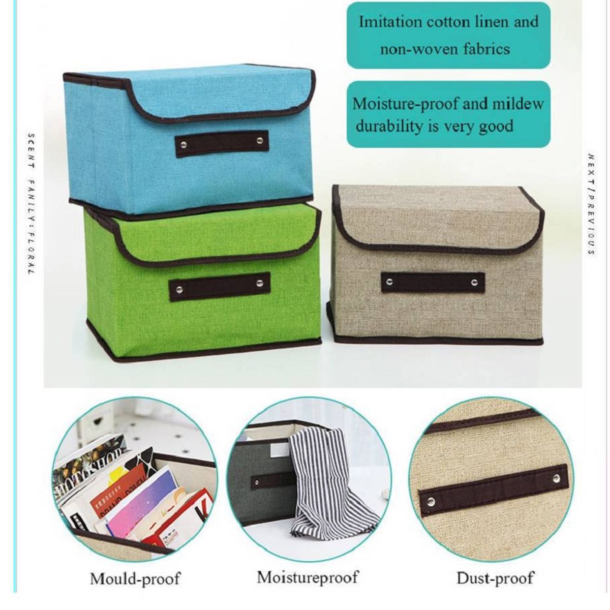 GENERICO - Organizador de Almacenamiento Multifuncional Color Turqueza