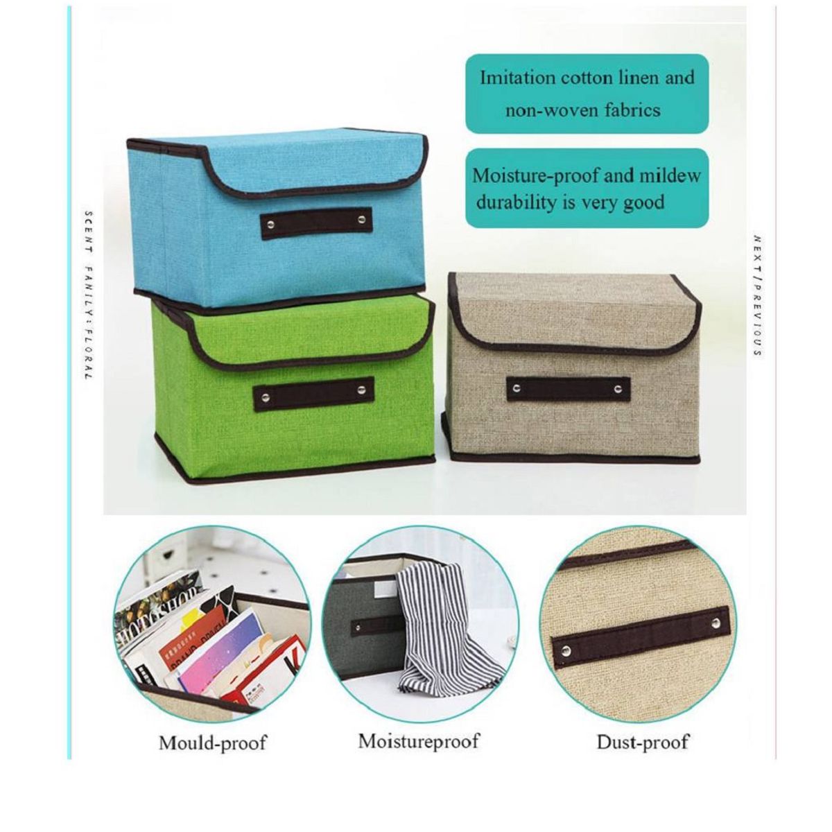 GENERICO - Organizador de Almacenamiento Multifuncional Color Turqueza