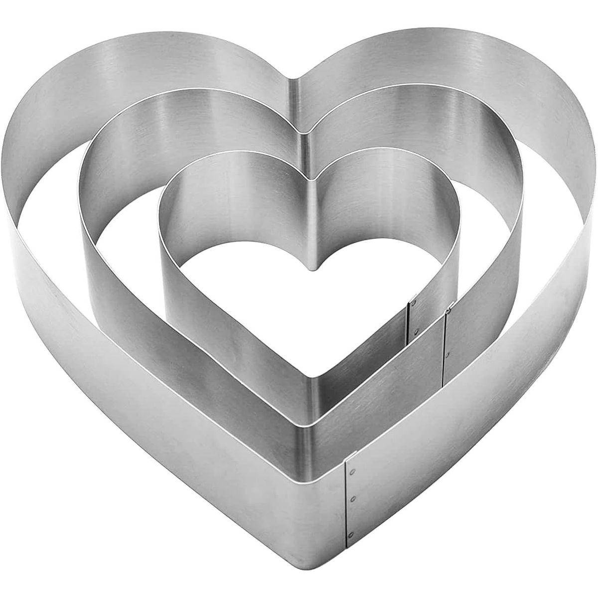 GENERICO - 3 Moldes en forma de corazon