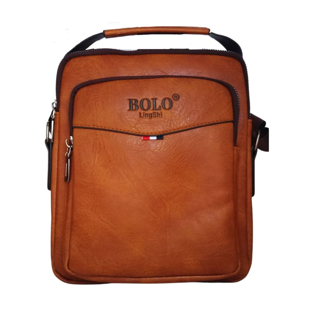 GENERICO - Morral Hombre en Cuero PU Bandolera