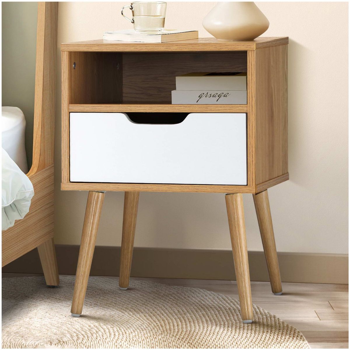 VENTITAS HOME - Velador Vintage Roelia Ventitas Home Duna y Blanco