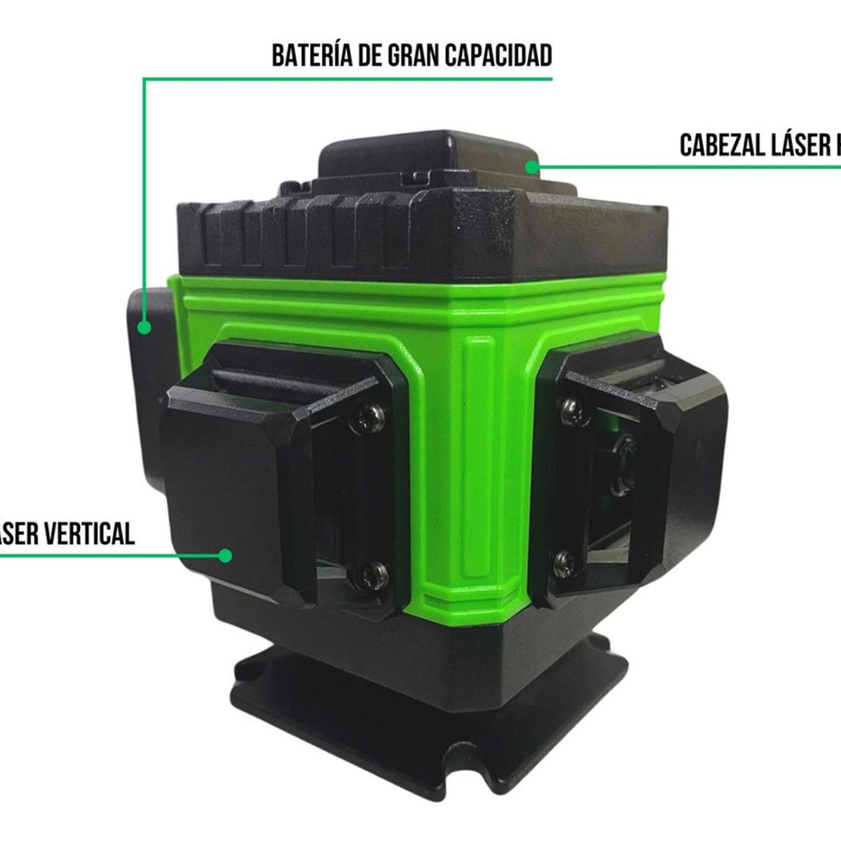 GENERICO - Nivel laser 12 lineas bateria 5ah Sayan incluye tripode