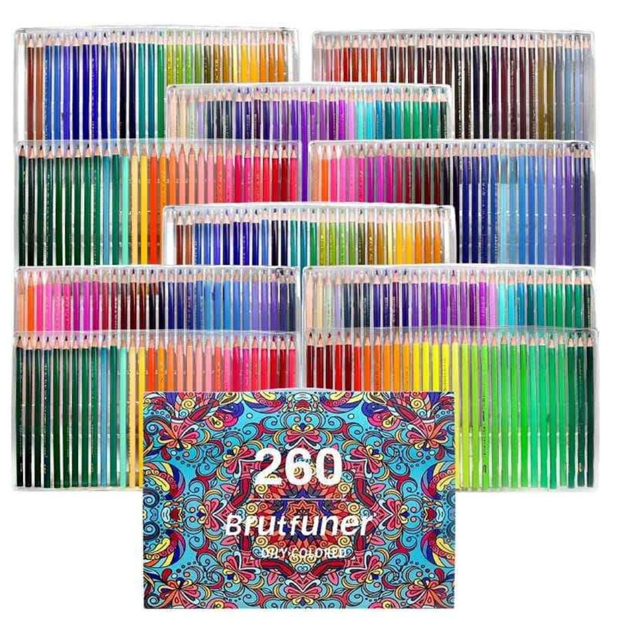 IMPORTADO MC - SET DE 260 COLORES PROFESIONALES BRUTFUNER