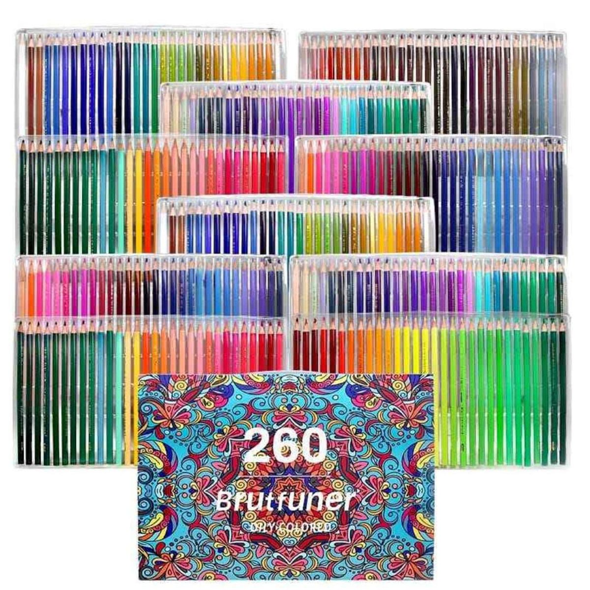 IMPORTADO MC - SET DE 260 COLORES PROFESIONALES BRUTFUNER