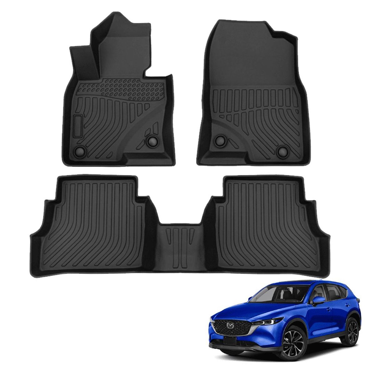 GENERICO - PROTECTOR CUBRE PISO 5D TPE MAZDA CX5 2017-2025