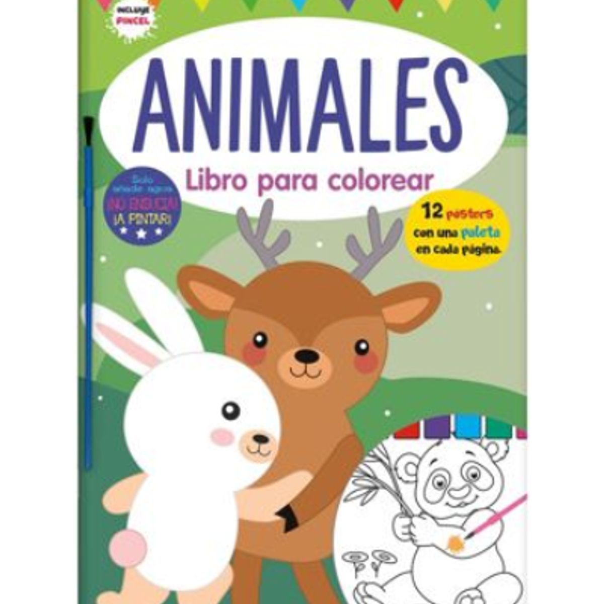 GENERICO - Animales Libro para Colorear con acuarela