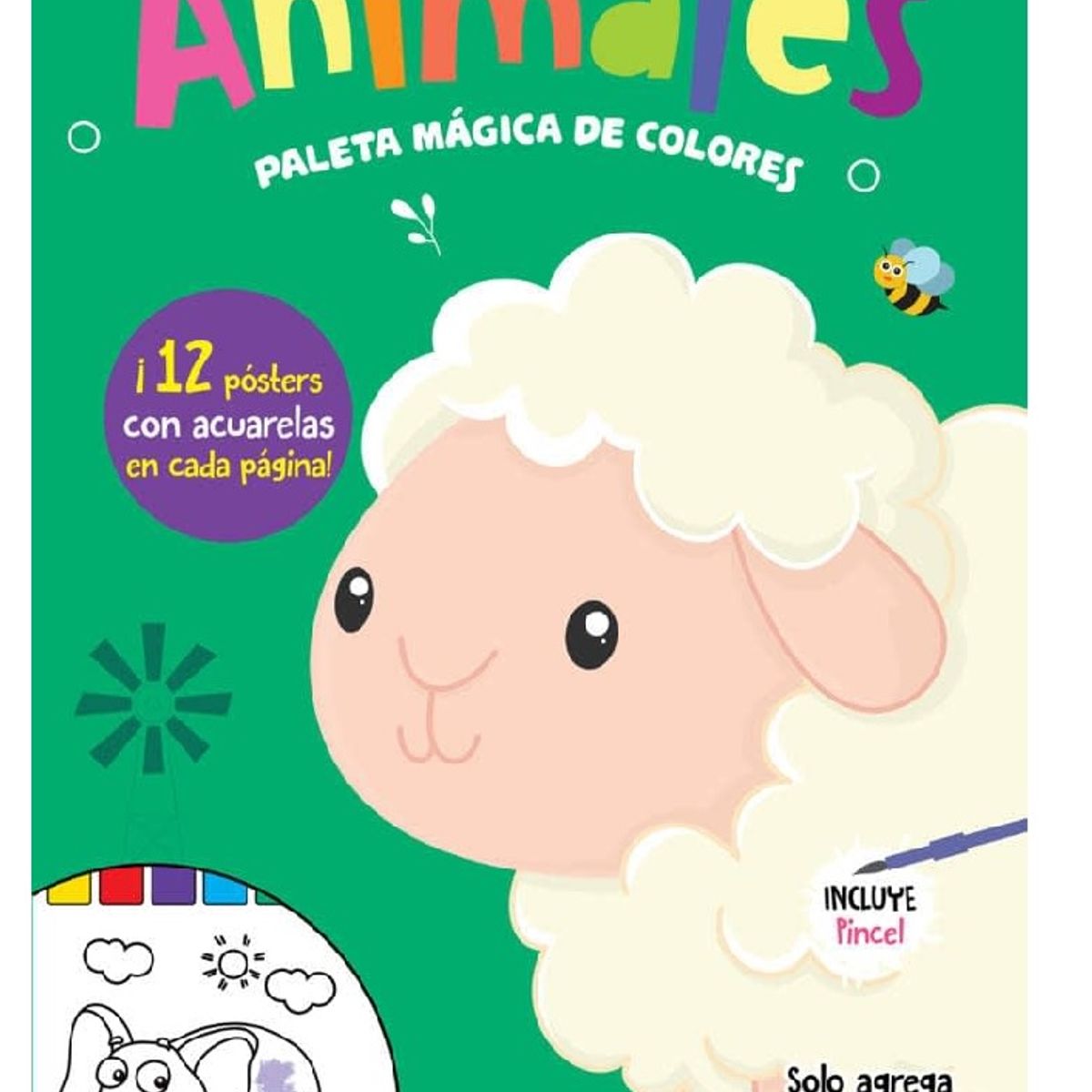 GENERICO - Animales Libro para Colorear con acuarela