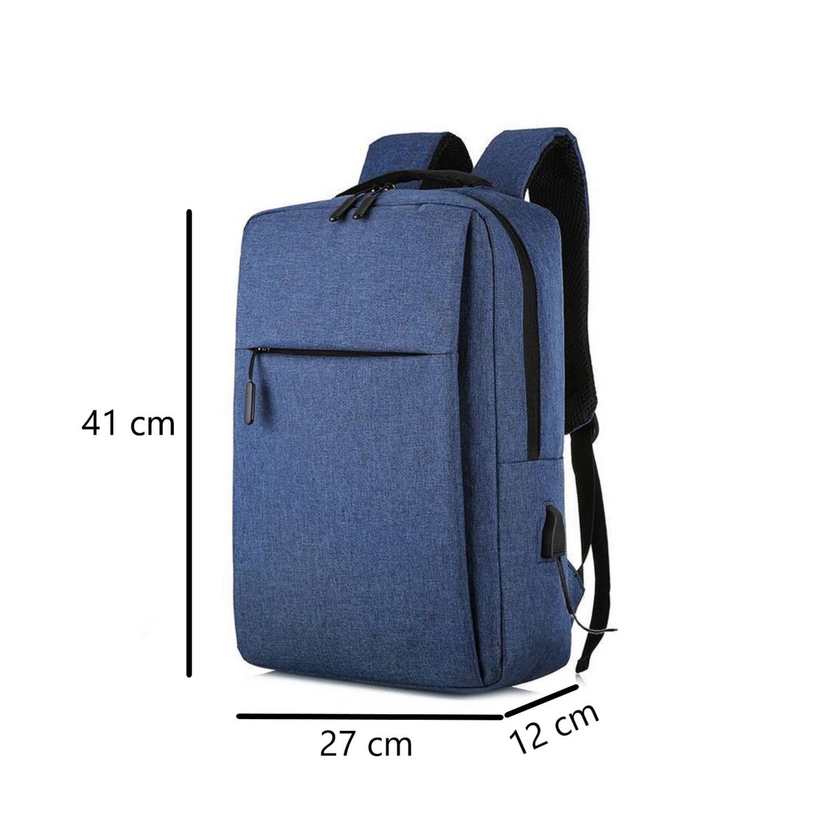 GENERICO - Mochila con Puerto USB de Viaje Casual Para Laptop