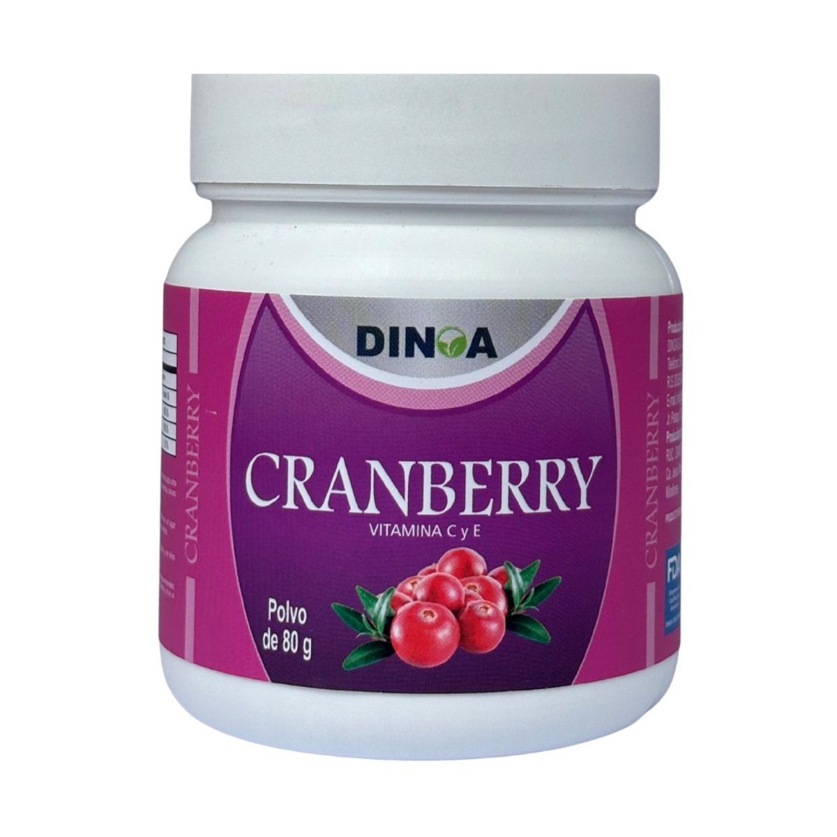 DINOA - Cranberry Pote de 80gr Dinoa- Protección urinaria y antioxidante