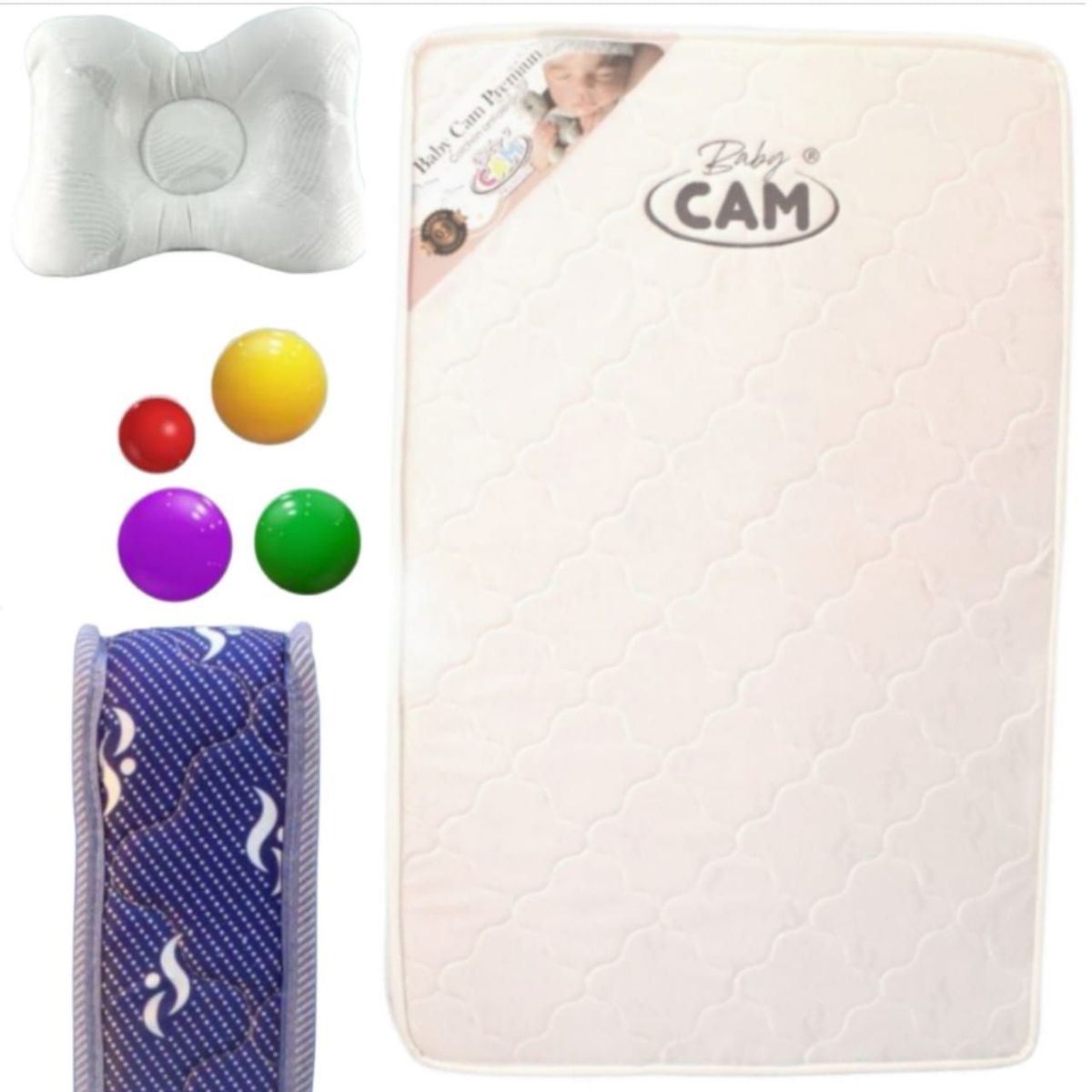 CAM - Colchón de Bebe para Cunas Pack and Play CAM 95 x 60 x 10 cm