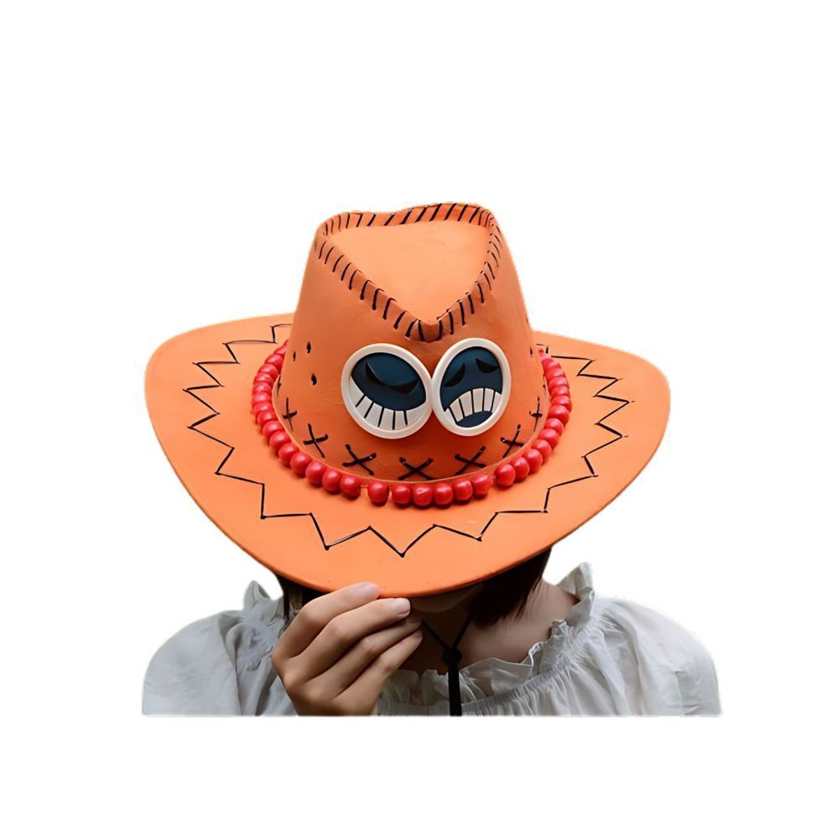 GENERICO - Sombrero de Vaquero Cosplay Anime One Piece Generico