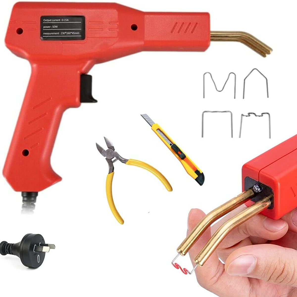 GENERICO - Pistola de Reparacion Soldadura para todo Tipo de Plásticos 50Watts