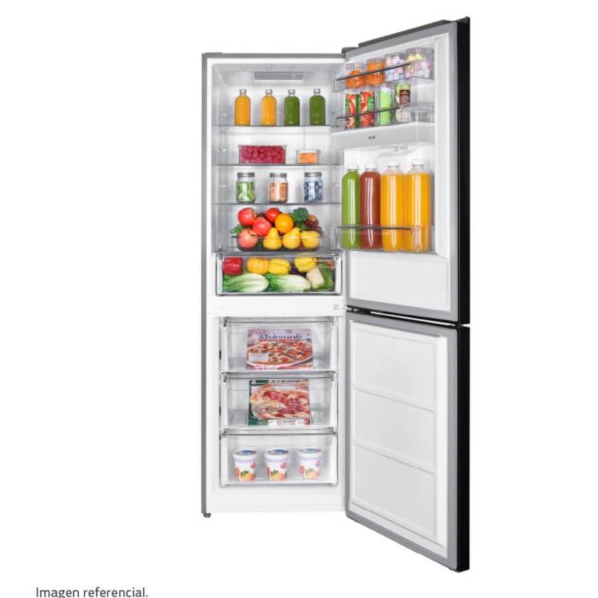 INDURAMA - REFRIGERADORA INDURAMA 251 A 350 LT RI-639DN BOTTOM FREEZER NEGRO