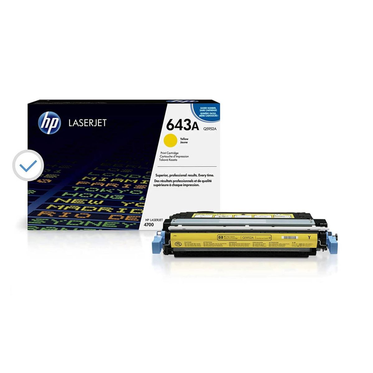 HP - TONER HP 643A CÓDIGO Q5952A AMARILLO 10000 Pág