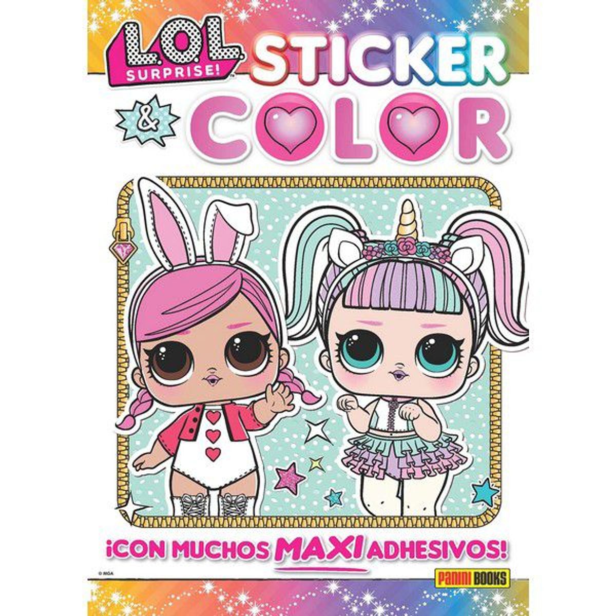 GENERICO - LOL SURPRISE STICK & COLOR LIBRO DE PEGATINAS MODELO 3