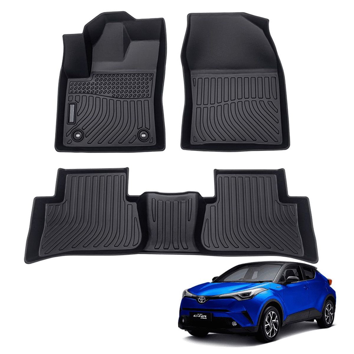GENERICO - PROTECTOR CUBRE PISO 5D TPE TOYOTA C-HR 2018-2023